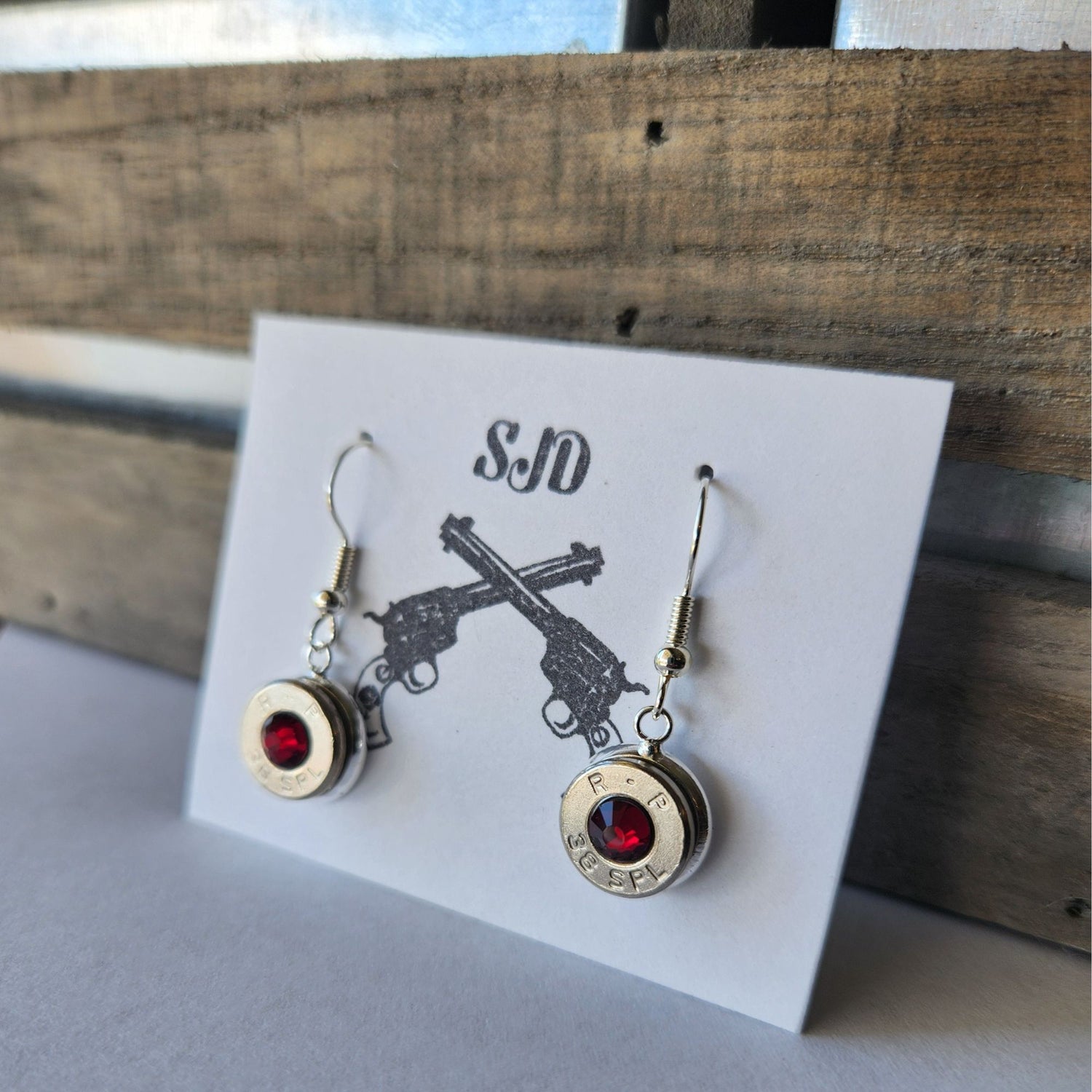 Headstamp Dangle Earrings