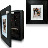 Hidden Gun Safe Picture Frame - Handcrafted Gun Concealment Furniture - Quick Access Picture Frame Safe with Magnetic Lock for Discreet & Secure Gun Storage