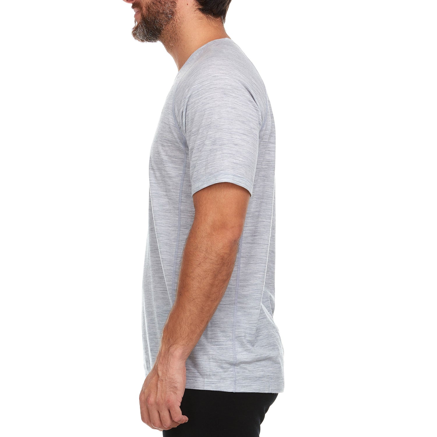 Microweight - Men's Wool V-Neck T-Shirt Woolverino