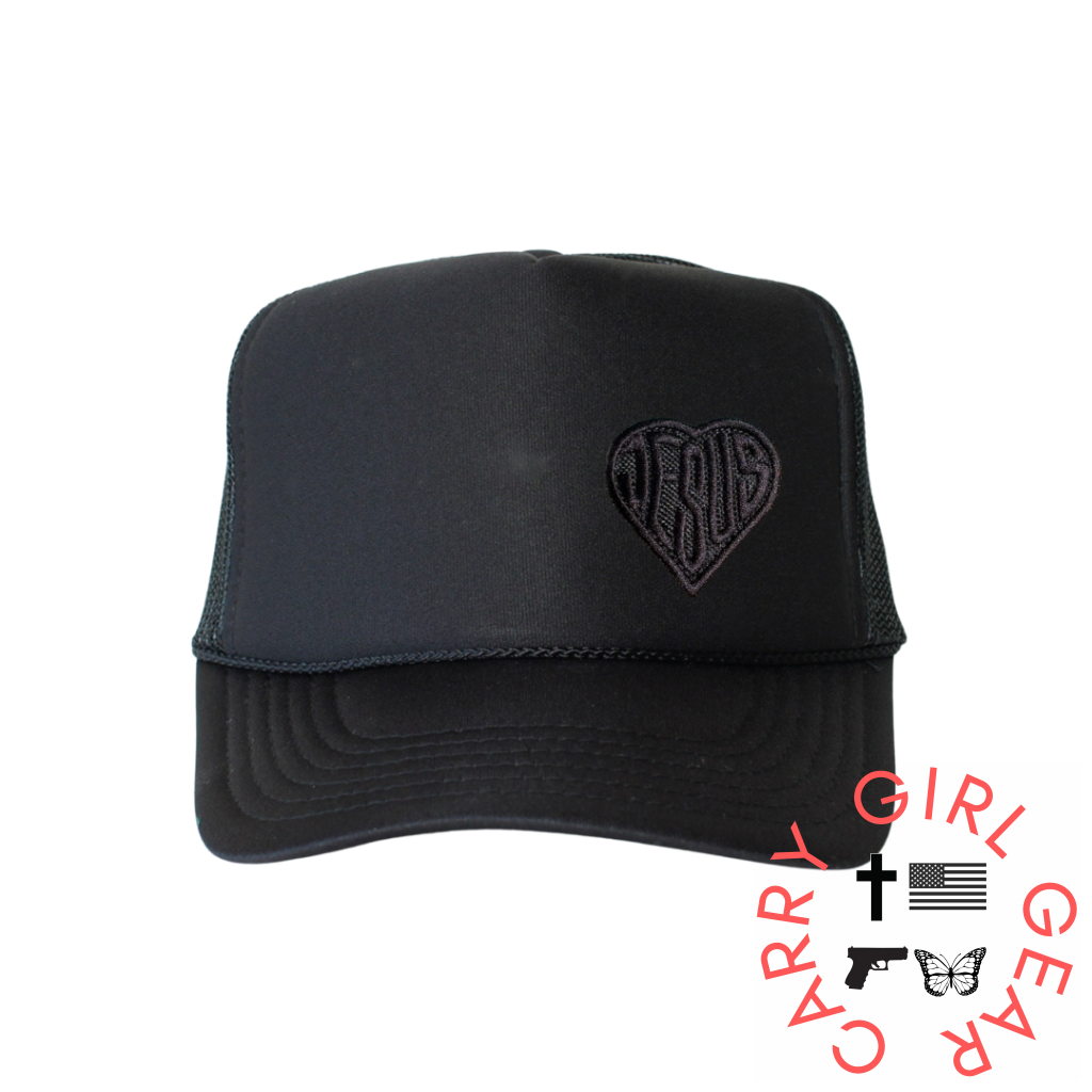 MY HEART BELONGS TO JESUS Trucker**Blackout Edition