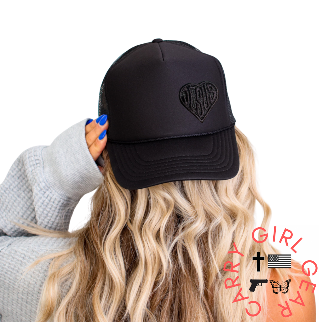 MY HEART BELONGS TO JESUS Trucker**Blackout Edition