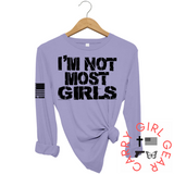NOT MOST GIRLS Long Sleeve