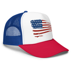 Patriotic Flag Trucker Hat For Women by Girls With Guns