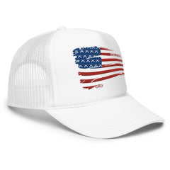 Patriotic Flag Trucker Hat by Girls with Guns For Women