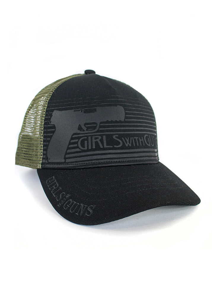 Pistol Trucker Hat | Black