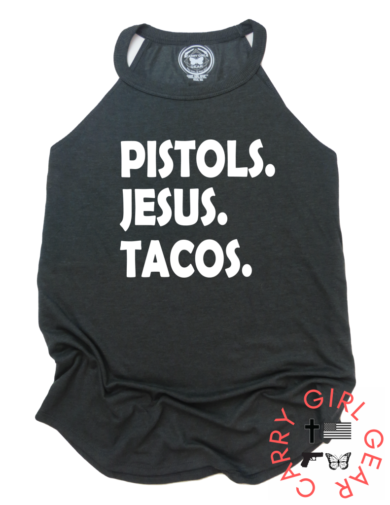 PISTOLS JESUS TACOS Tank
