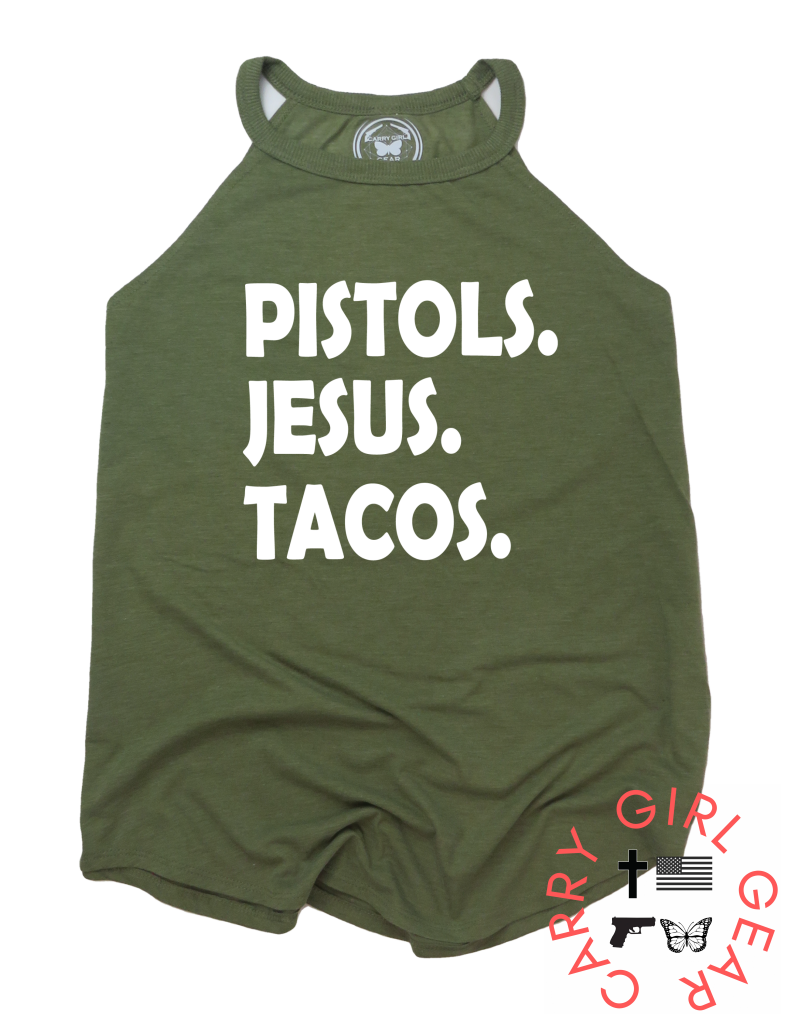 PISTOLS JESUS TACOS Tank