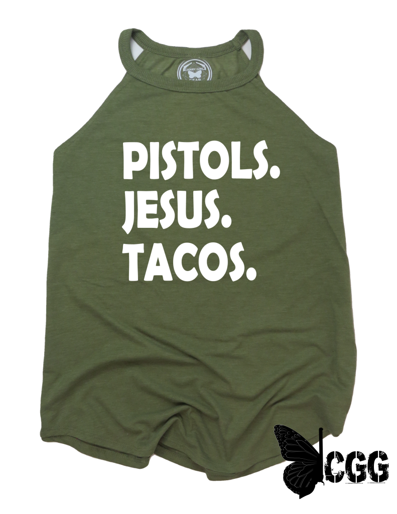 PISTOLS JESUS TACOS Tank