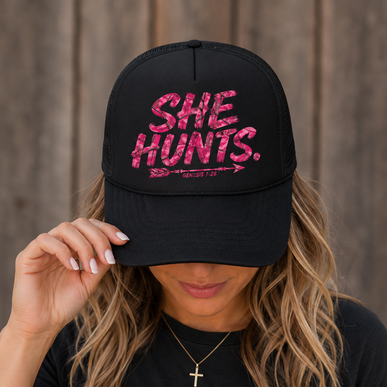 SHE HUNTS. Trucker - Genesis 1:28