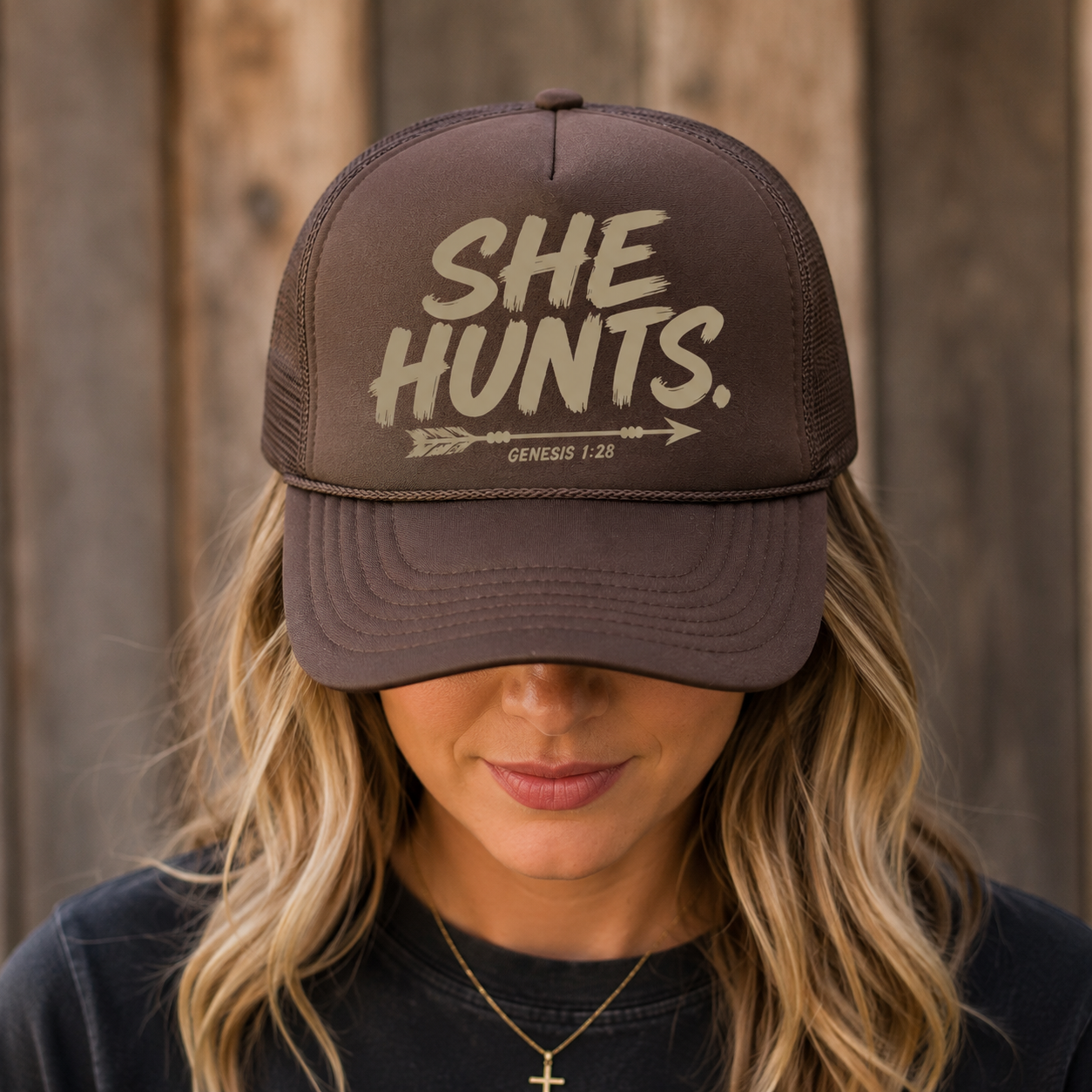 SHE HUNTS. Trucker - Genesis 1:28