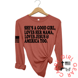 SHE'S A GOOD GIRL Long Sleeve