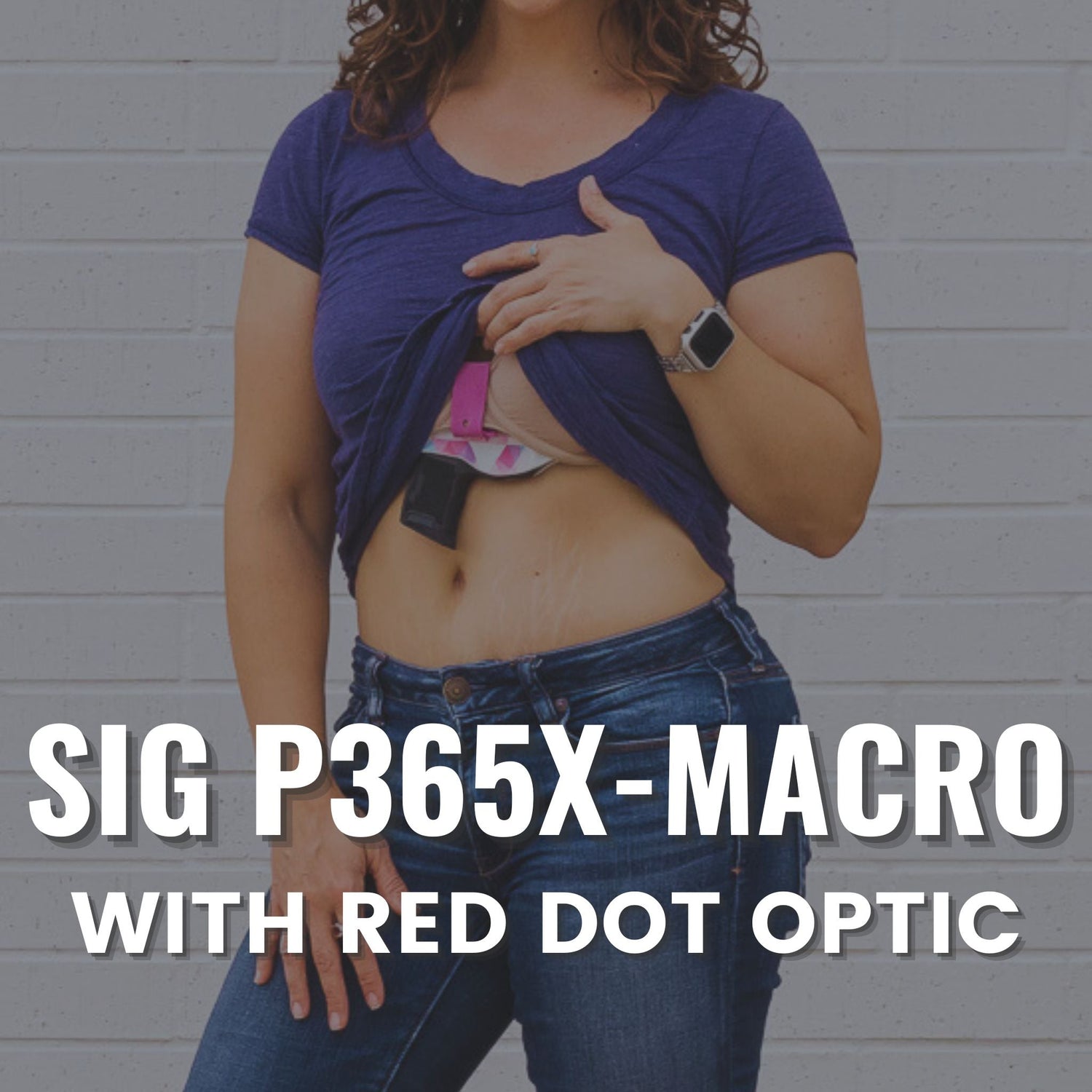 Sig P365-XMacro with Red Dot Optic Flashbang Bra Holster