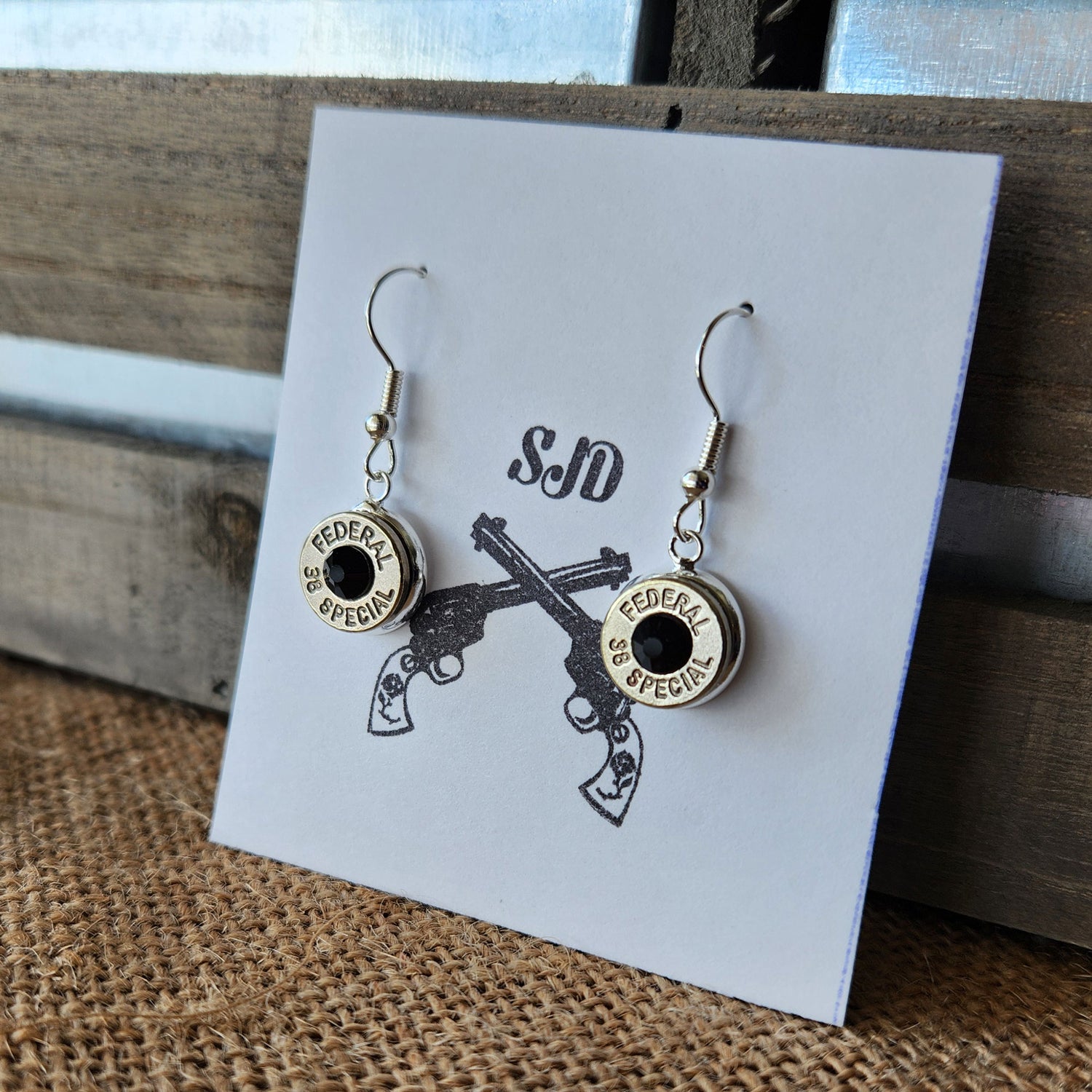 Headstamp Dangle Earrings