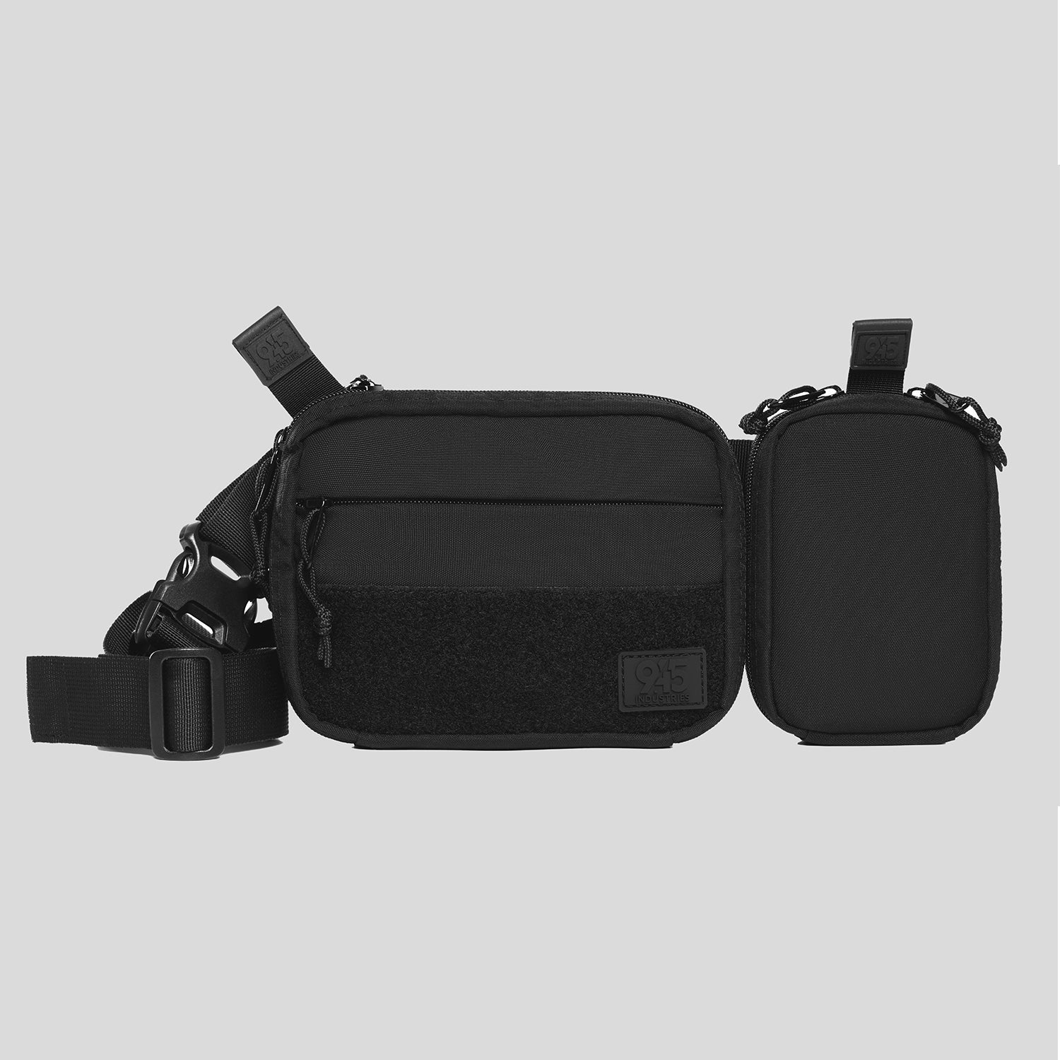 QAPS LOW PROFILE CORDURA® CONCEALMENT BAG (SMALL) VELCRO FRONT BLACK WITH IWB ADAPTER