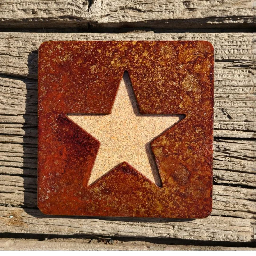 Hand Crafted Steel Coasters | Set of 4