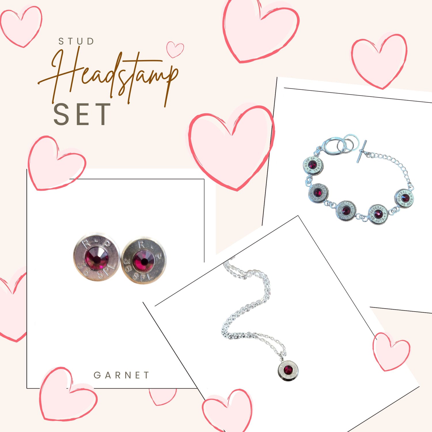 Cupid's Headstamp Stud Set