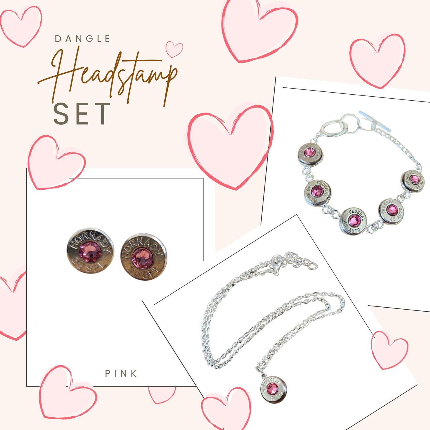 Cupid's Headstamp Stud Set