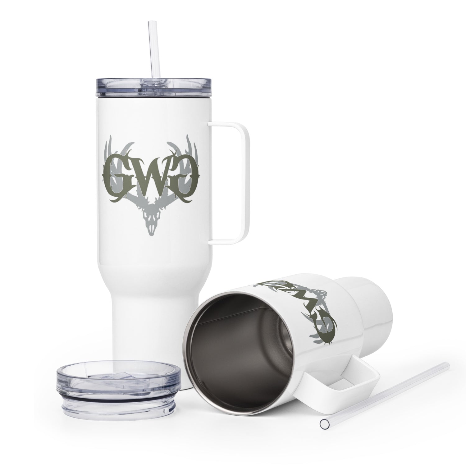 GWG Buck Head Logo Travel Mug