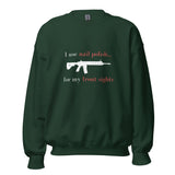 I use nail polish...for my front sights - Unisex Sweatshirt