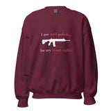 I use nail polish...for my front sights - Unisex Sweatshirt