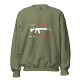 I use nail polish...for my front sights - Unisex Sweatshirt