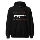 I use nail polish...for my front sights - Unisex Hoodie