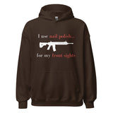 I use nail polish...for my front sights - Unisex Hoodie