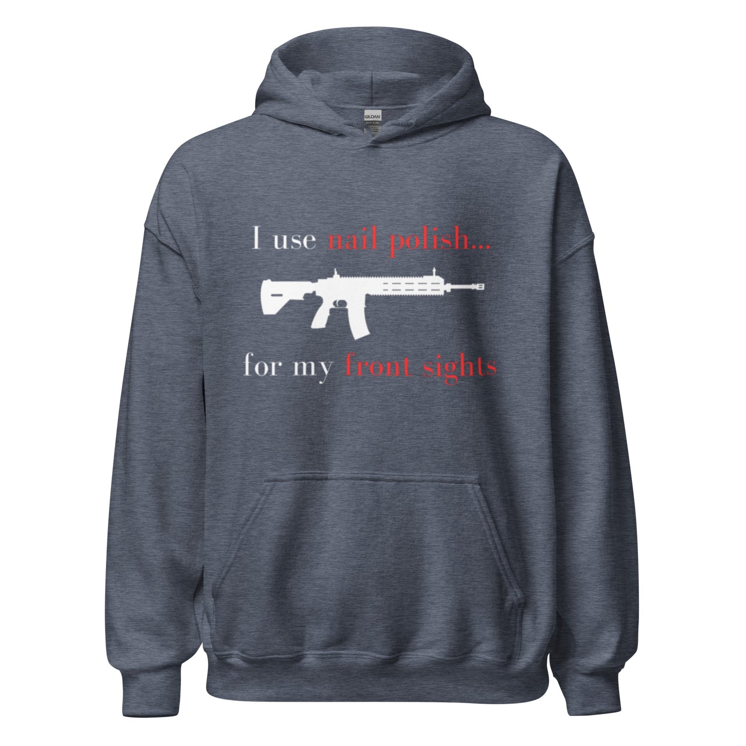 I use nail polish...for my front sights - Unisex Hoodie