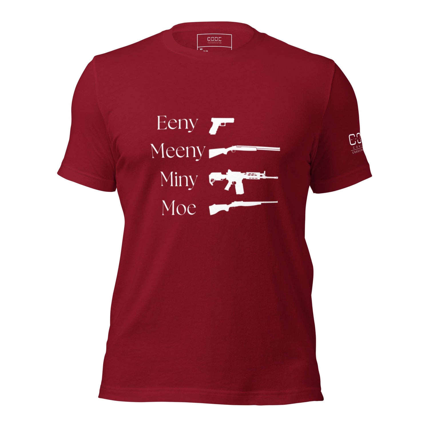 Eeny, Meeny, Miny, Moe - Unisex t-shirt - Dark
