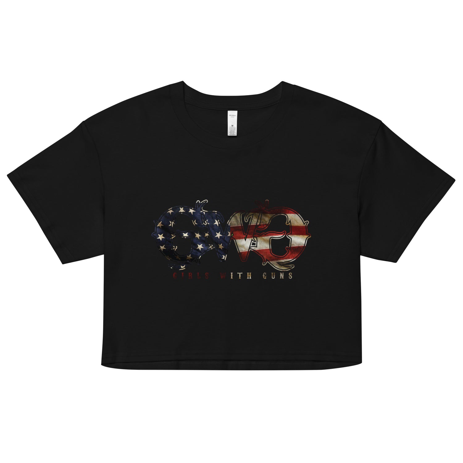 Patriotic Logo Crop Top | Oversize Fit