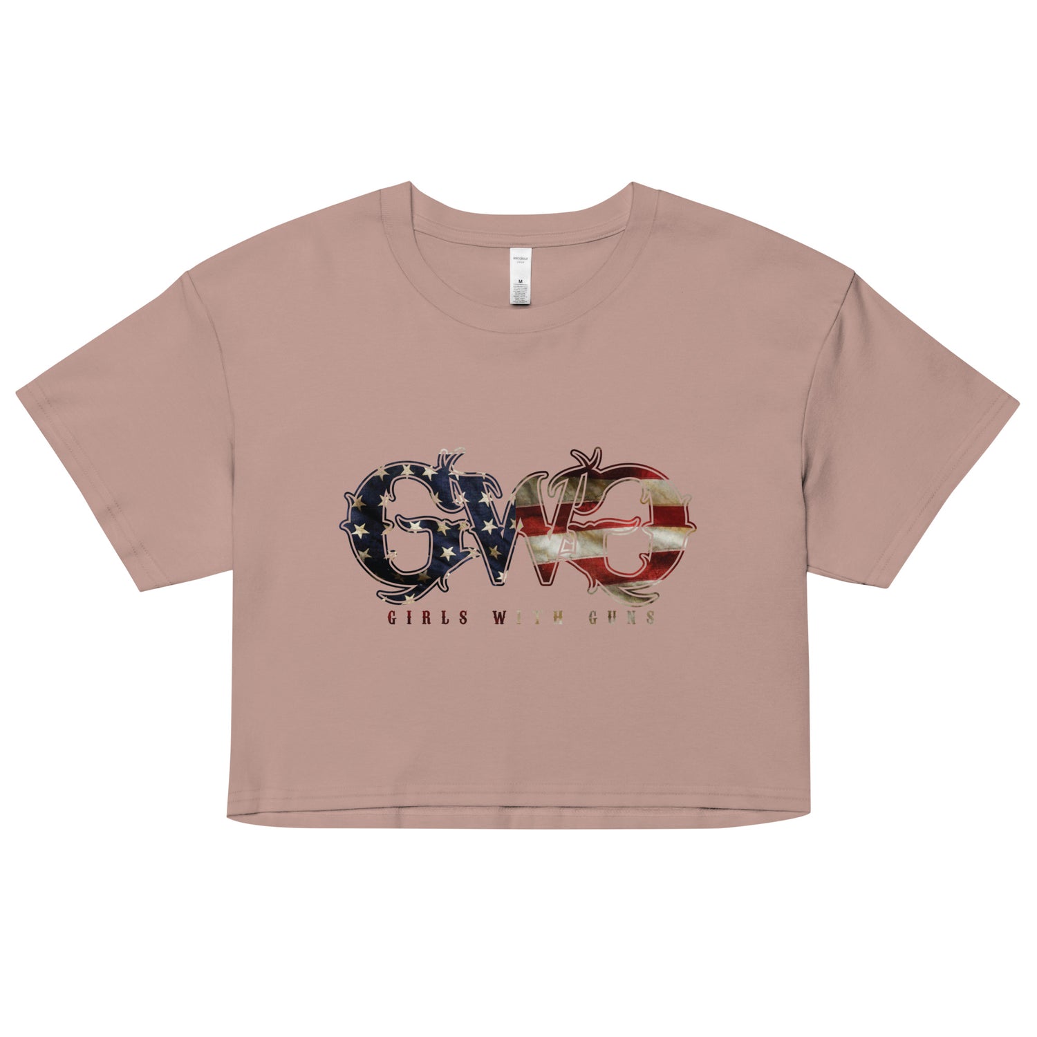 Patriotic Logo Crop Top | Oversize Fit