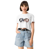 Patriotic Logo Crop Top | Oversize Fit