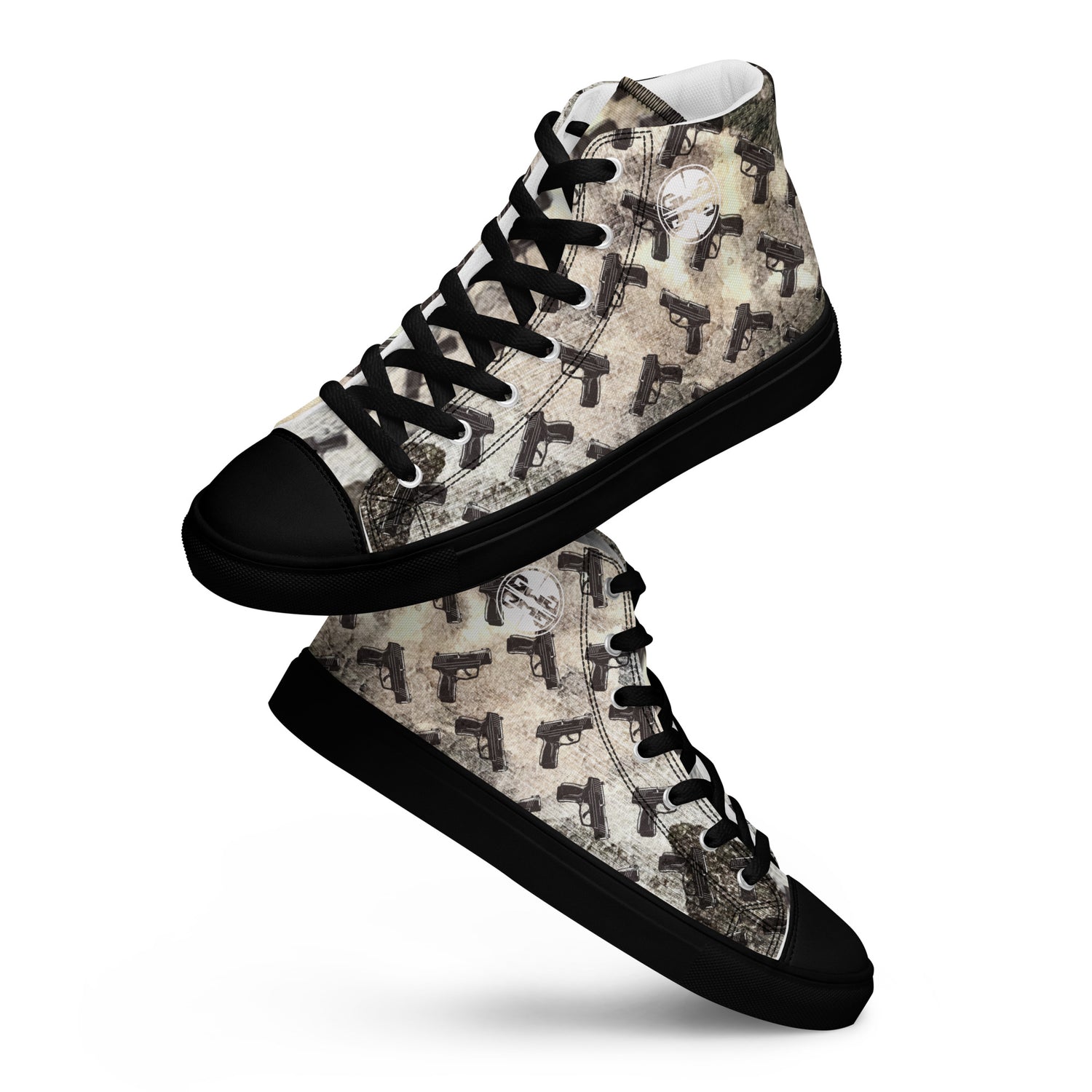 Pistol Palooza Women’s High Top Canvas Shoes