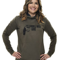 Armed Hoodie in Olive by Girls with Guns