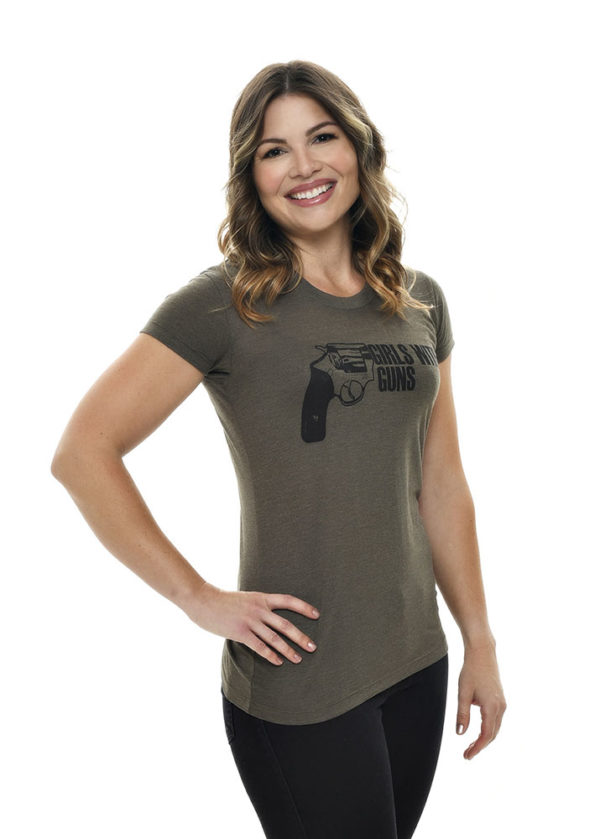 Armed Tee | Olive - Girls With Guns