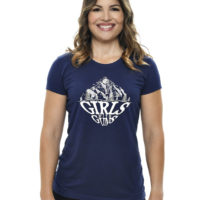 Mountaineering Tee in Indigo by Girls with Guns
