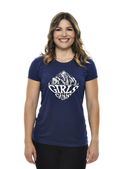 Mountaineering Tee in Indigo by Girls with Guns