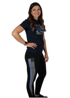 Back the Blue Concealed Carry Leggings